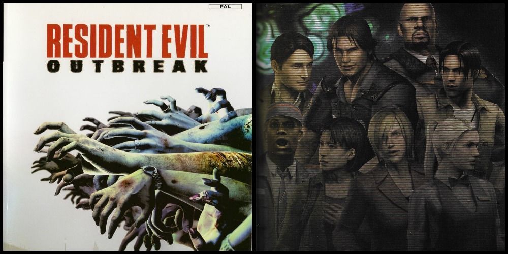 Resident Evil outbreak Cover and Characters