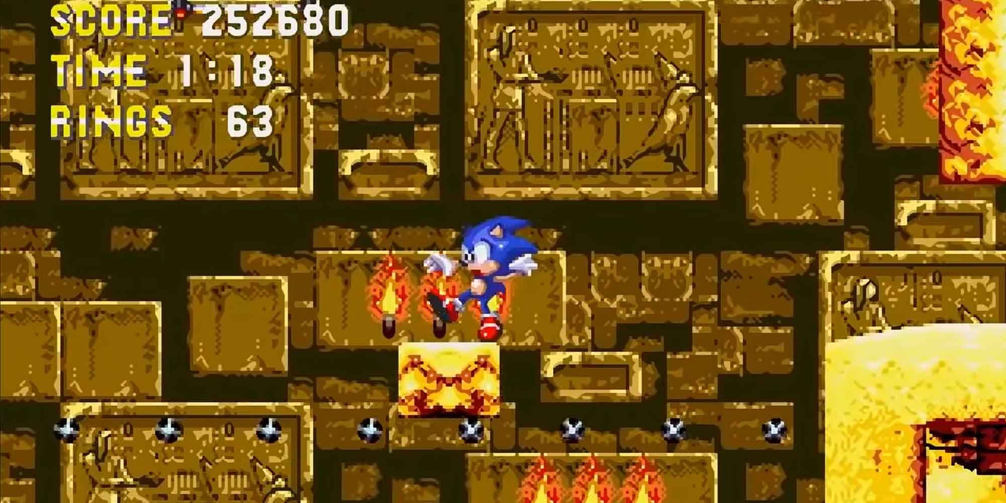 The Sandopolis Zone in Sonic and Knuckles