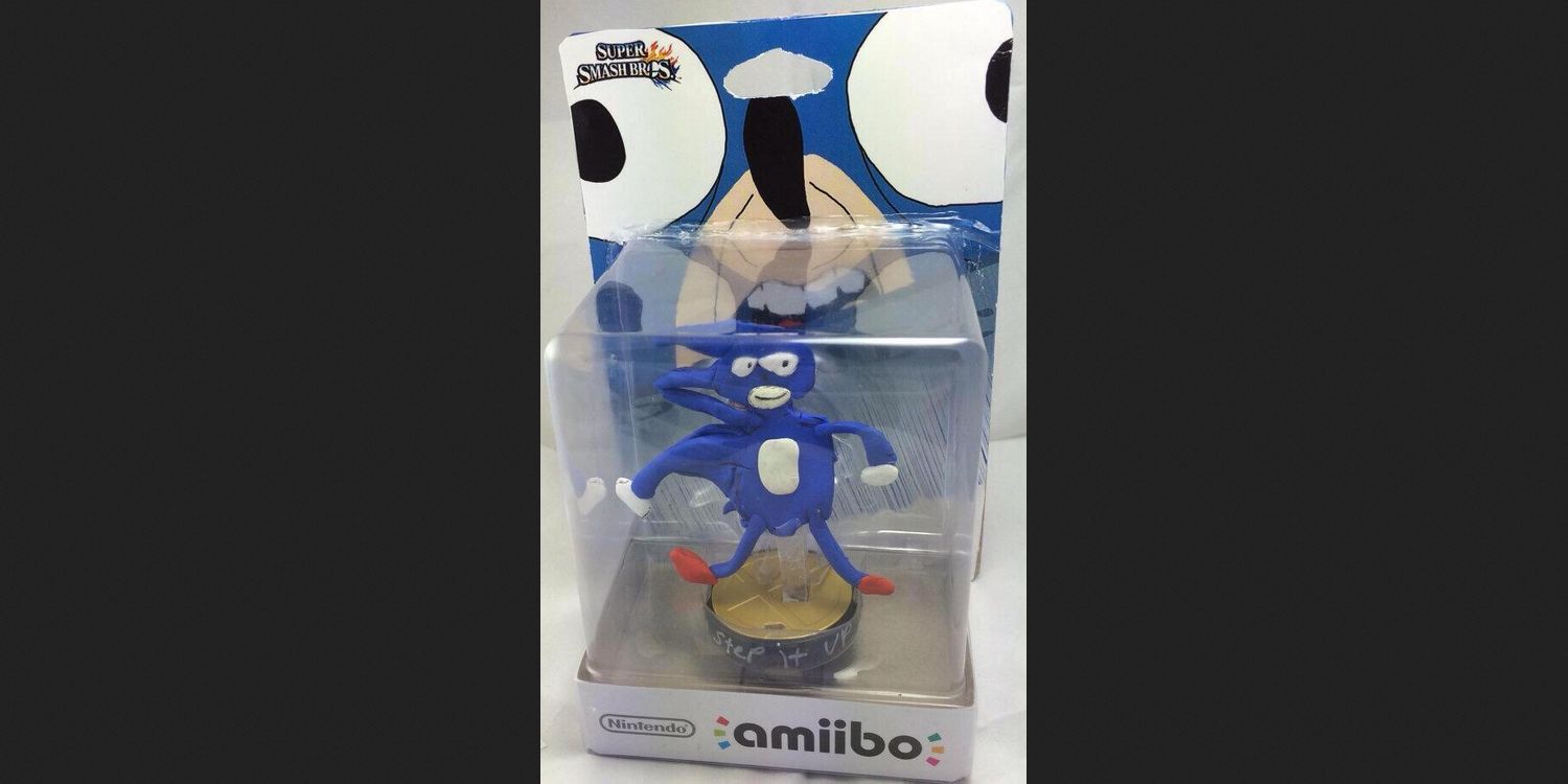 A fake Sanic Amiibo toy in custom packaging. Image credit: Knowyourmeme.com