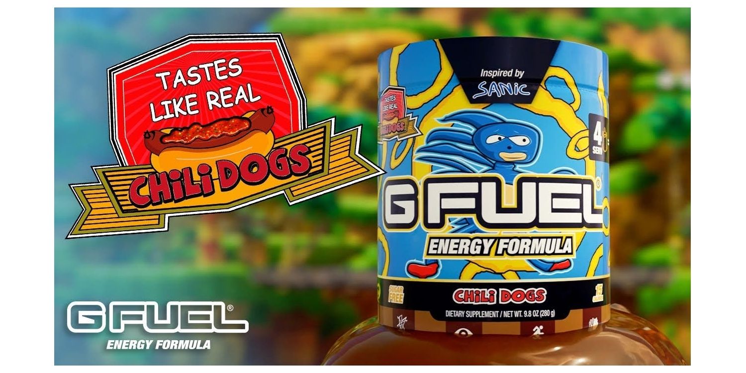 Packaging of Sanic-branded G-Fuel Energy Supplement. Image source: savingcontent.com