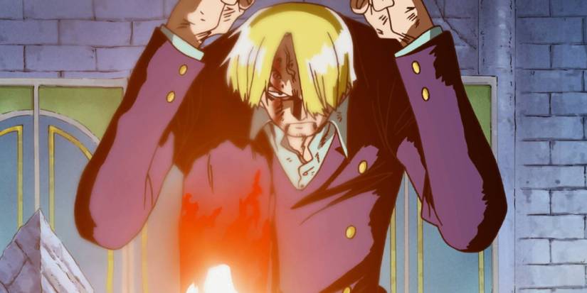 Sanji fights against Jabra
