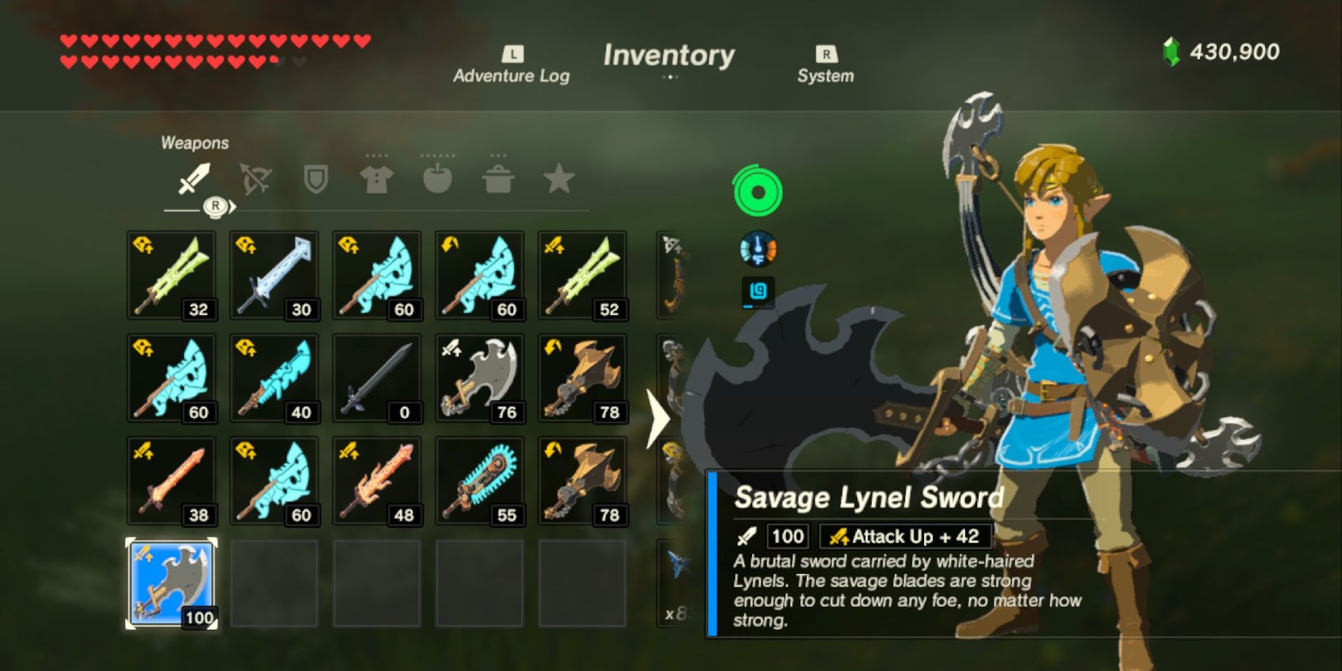 Savage Lynel Sword in The Legend of Zelda Breath of the Wild