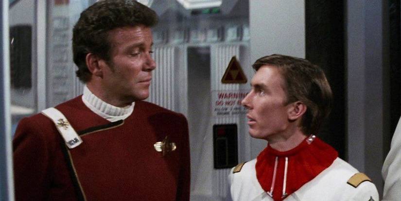 Scotty's nephew with captain Kirk in Star Trek