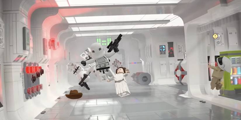 leia, stormtroopers, indiana jones hat