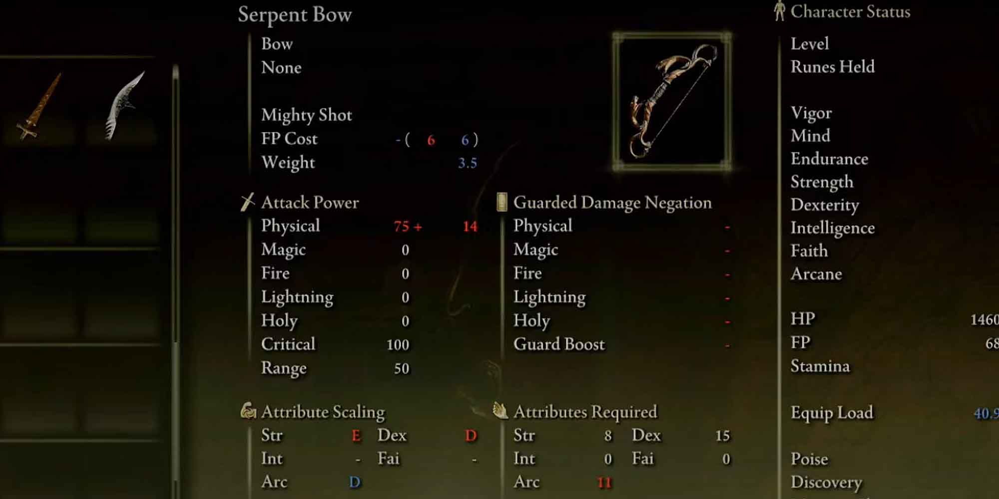 The Serpent Bow in Elden Ring