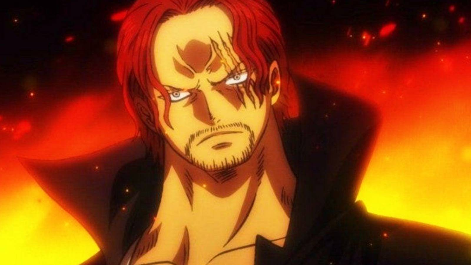 Shanks Looking Intimidating In One Piece