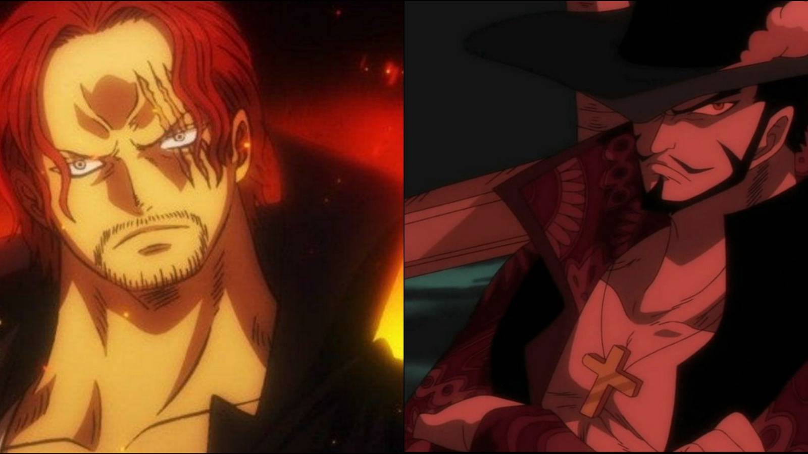 Shanks Vs Mihawk One Piece