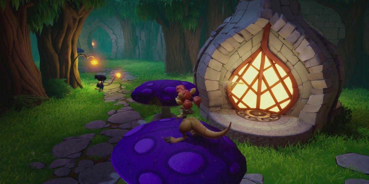 Sheila and Spooky Swamp in Spyro 3: Year of the Dragon