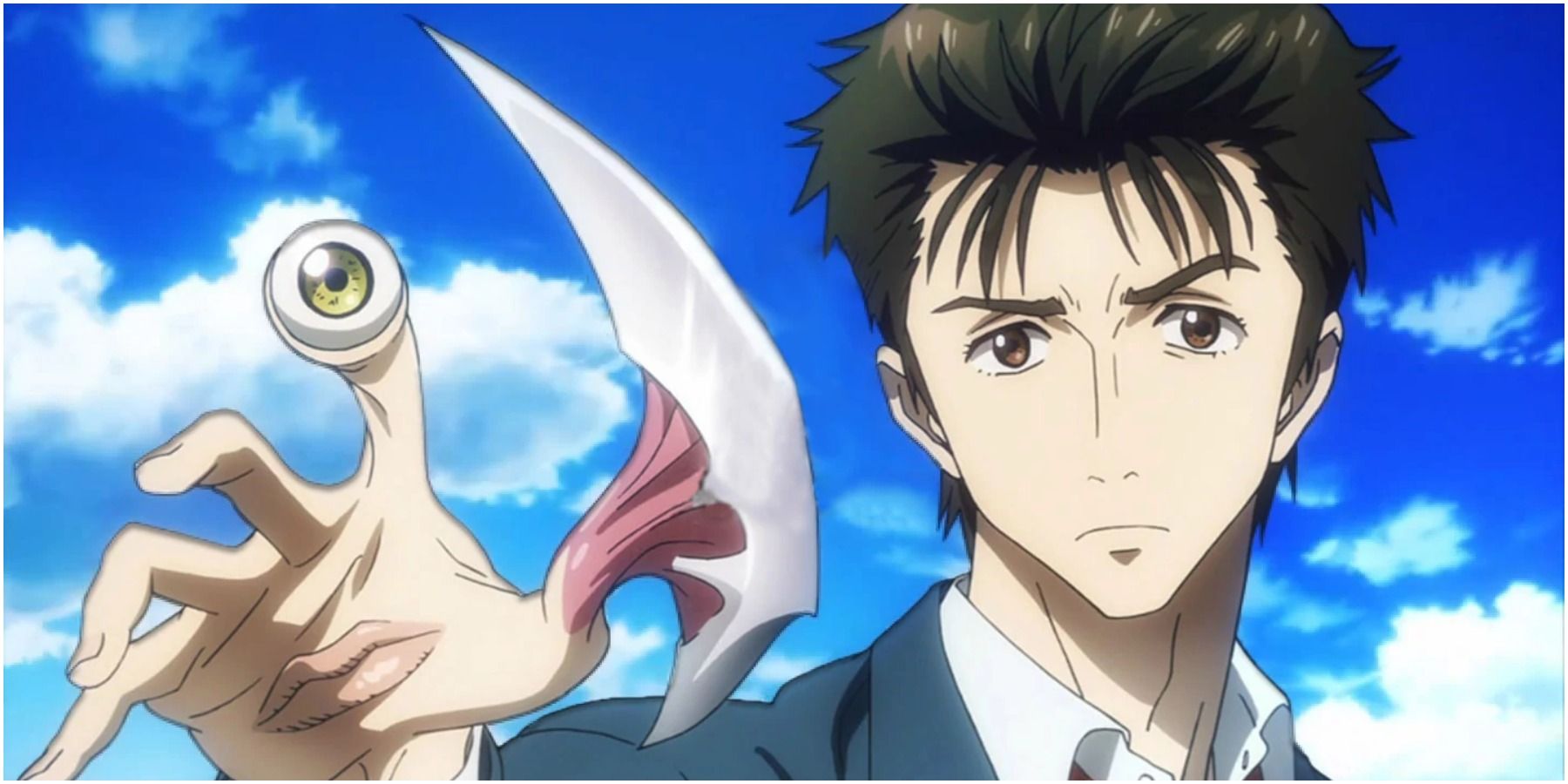 Shinichi Showing A Transformed Migi