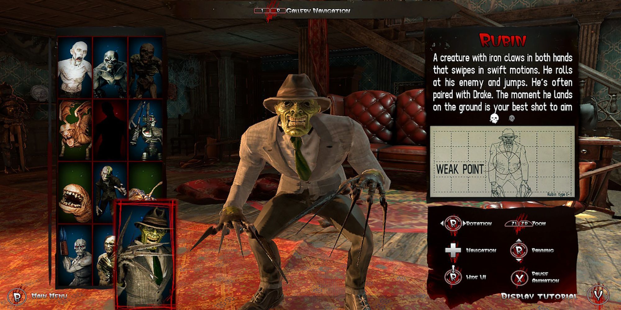 Portrait of the Rubin type enemy in House Of The Dead: Remake