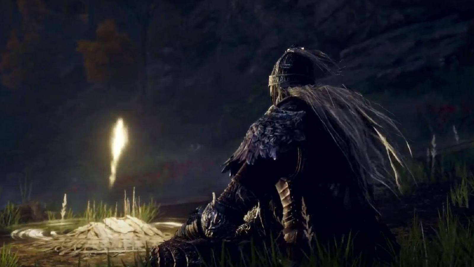 elden ring tarnished resting at a site of grace