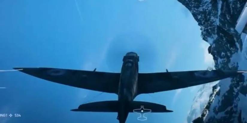 In-game image of the Spitfire from Battlefield 5.