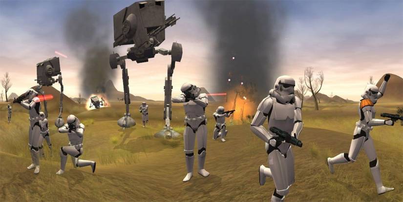 Star Wars Galaxies Stormtroopers and AT-ATs
