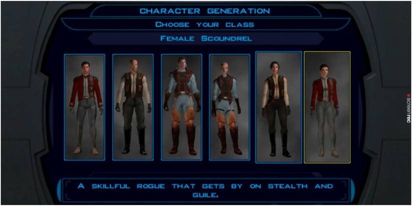 Star Wars Knights of the Old Republic female Scoundrel class