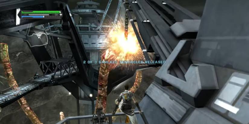 Star Wars The Force Unleashed_Imperial Felucia_Sarlacc Pit_Chain 2