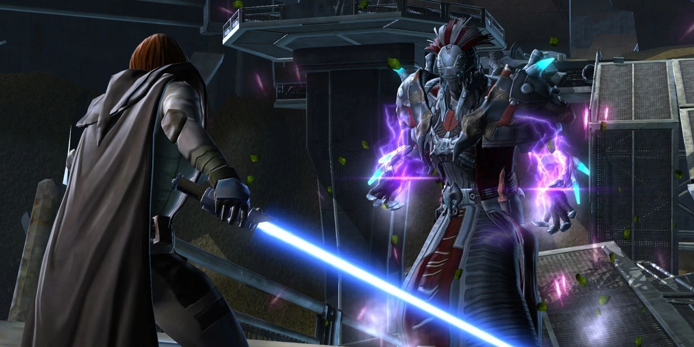 Star Wars The Old Republic Sith Inquisitor Facing A Jedi (1)