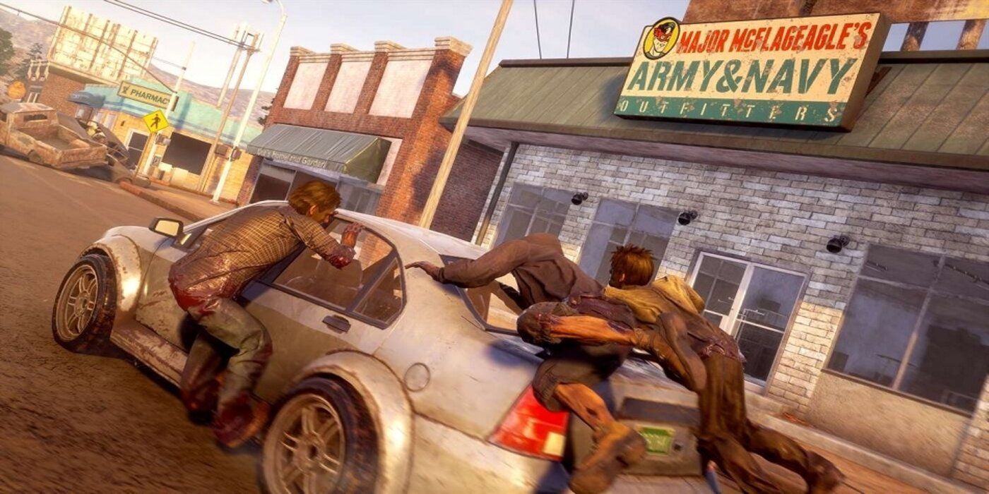 State of Decay 2 Car attacked by zombies 