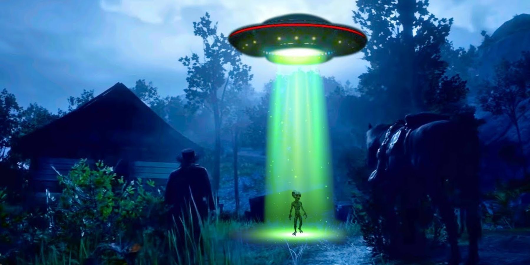 Strange Red Dead Online Clip Sees Player Transforming Into a UFO 