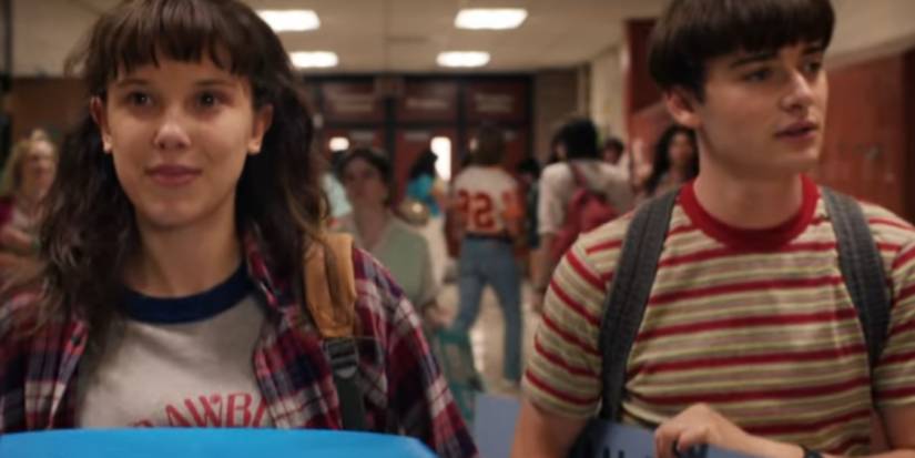 Eleven (Millie Bobby Brown) and Will (Noah Schnapp) in season 4 of Stranger Things