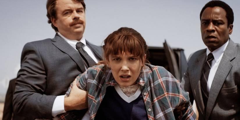 Stranger Things Season 4 production still of Eleven