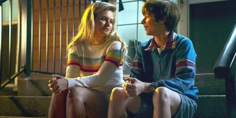 Nikki (Tiera Skovbye) and Davey (Graham Verchere) in Summer Of '84