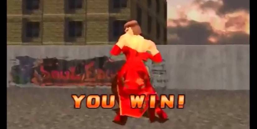 Anna Williams' Victory Animation in Tekken 3