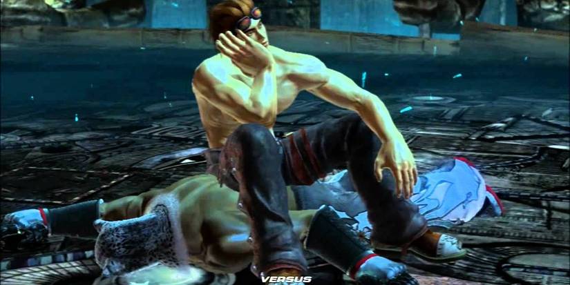 Hwoarang Sits on Armor King