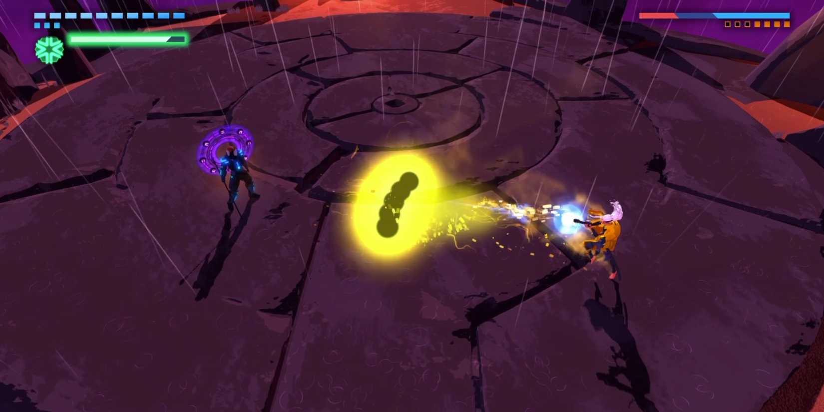 The Onnamusha Rider using the Star Power in Furi