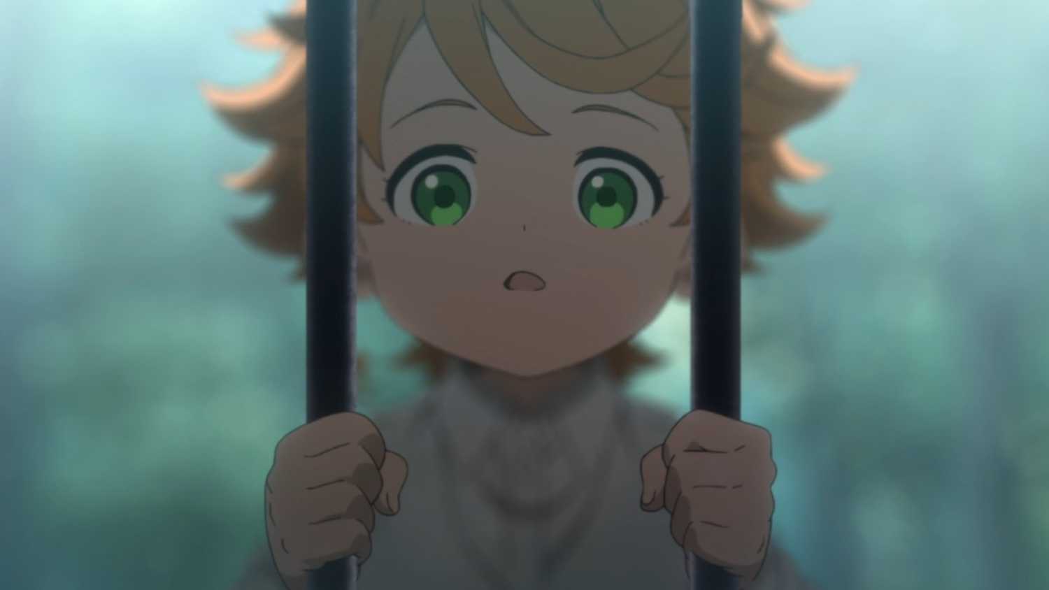 The Promised Neverland: Psychologischer Horror im Waisenhaus Emma, Ray und Norman in The Promised Neverland, in einer bedrohlichen Situation
