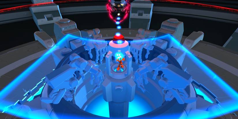 The Star being defeated in Furi