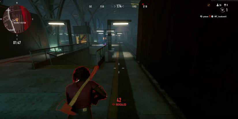 The player beside the Underground entrance