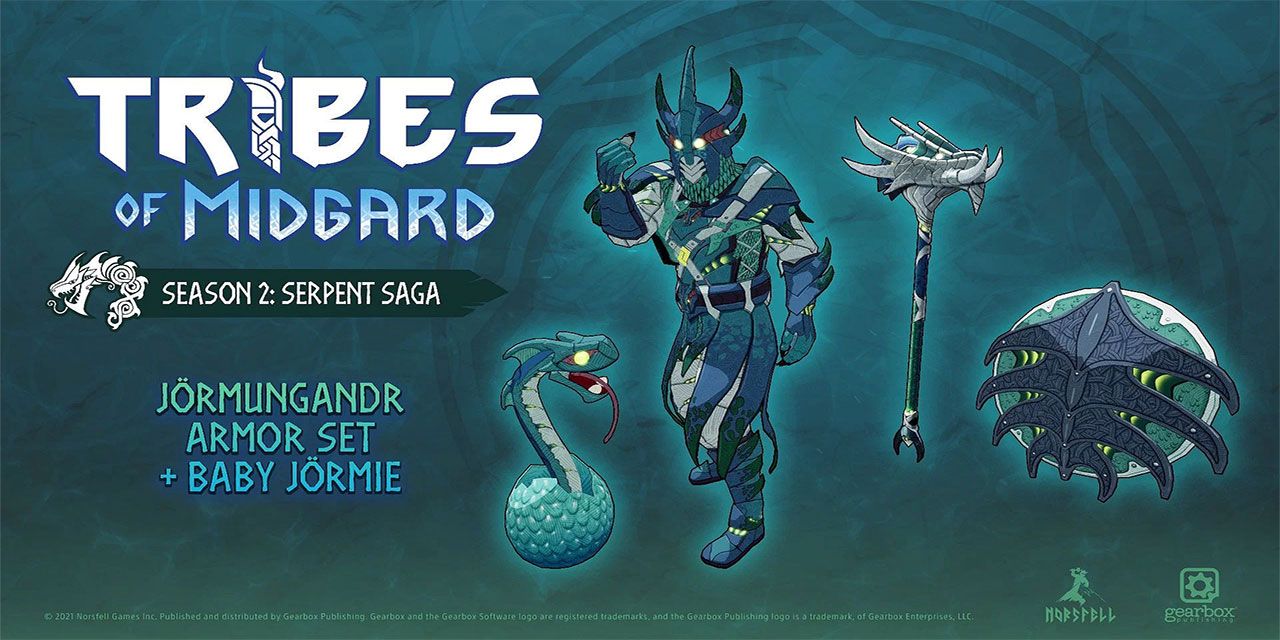 Tribes-of-midgard-jormungandr-armor-set-and-weapons