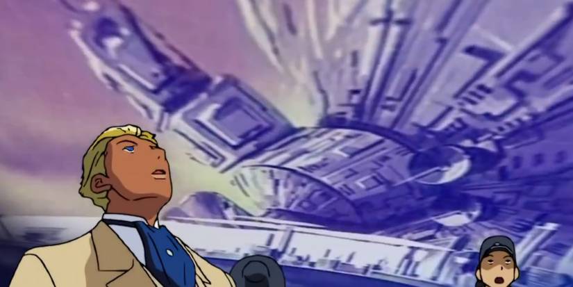 Turn A Gundam Black History Colony Drop being played