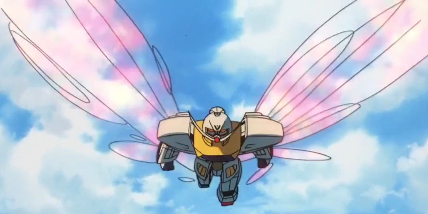 Turn A Gundam using the Moonlight Butterfly