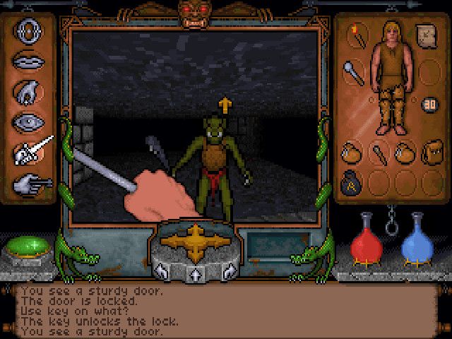 screenshot from ultima underworld