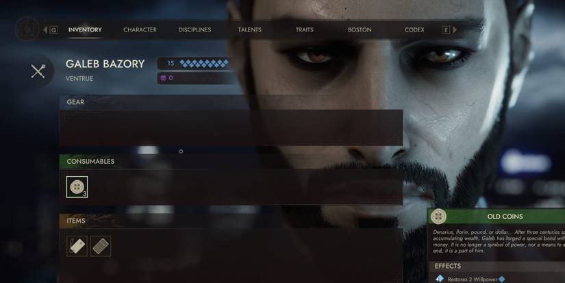 Using consumables in VTM Swansong