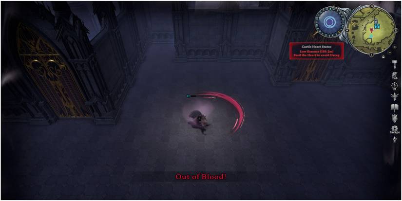 V Rising Attacking With Bare Hands Inside The Castle