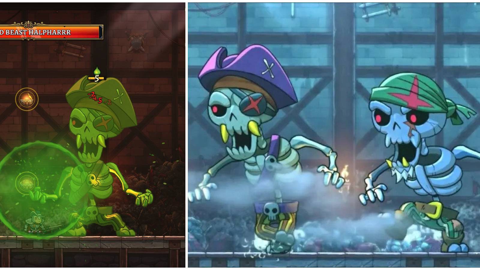 Void Beasts Byarrrith & Halpharrr boss fights in Rogue Legacy 2