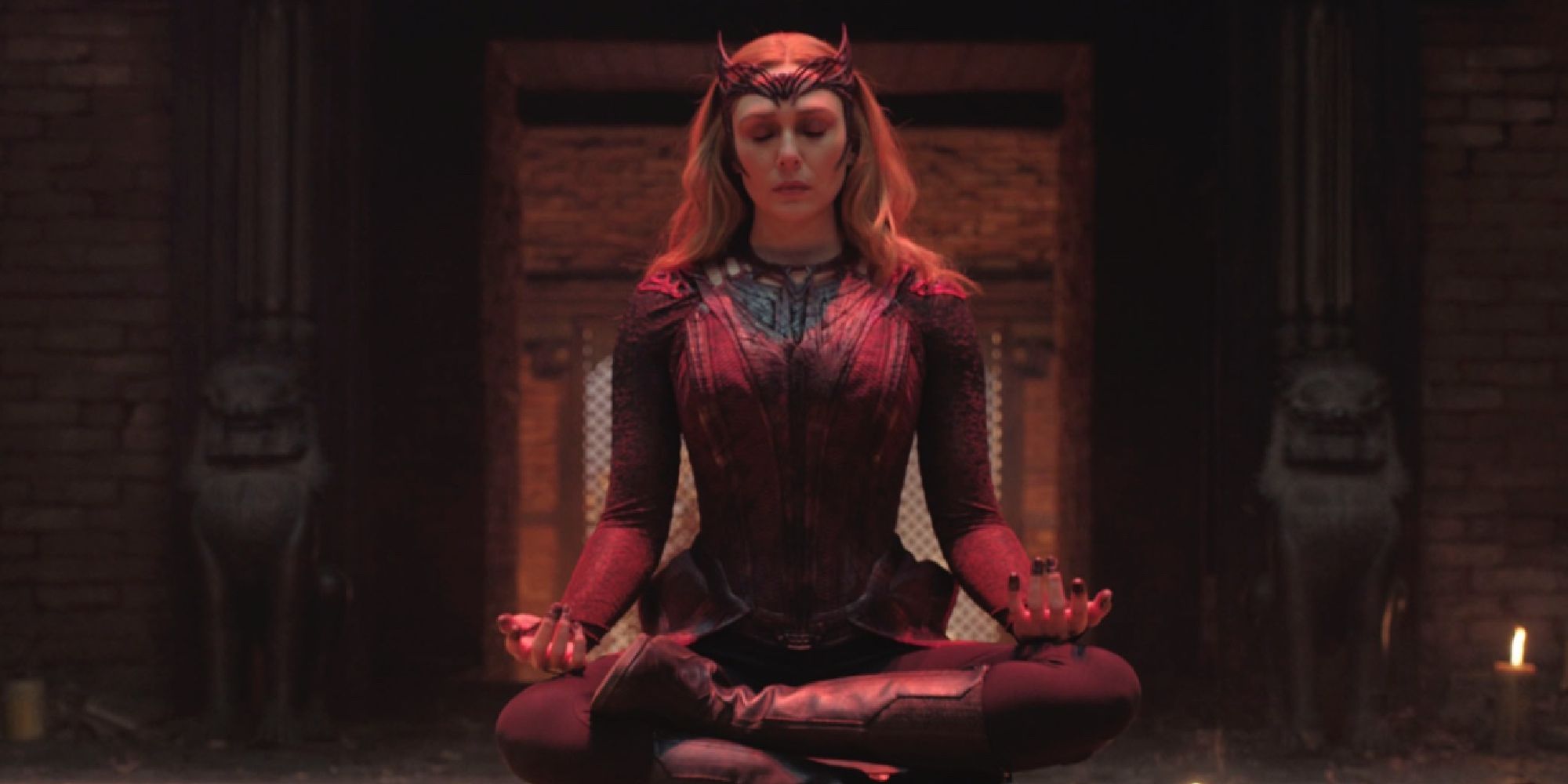 Wanda performing a Darkhold spell in Doctor Strange 2