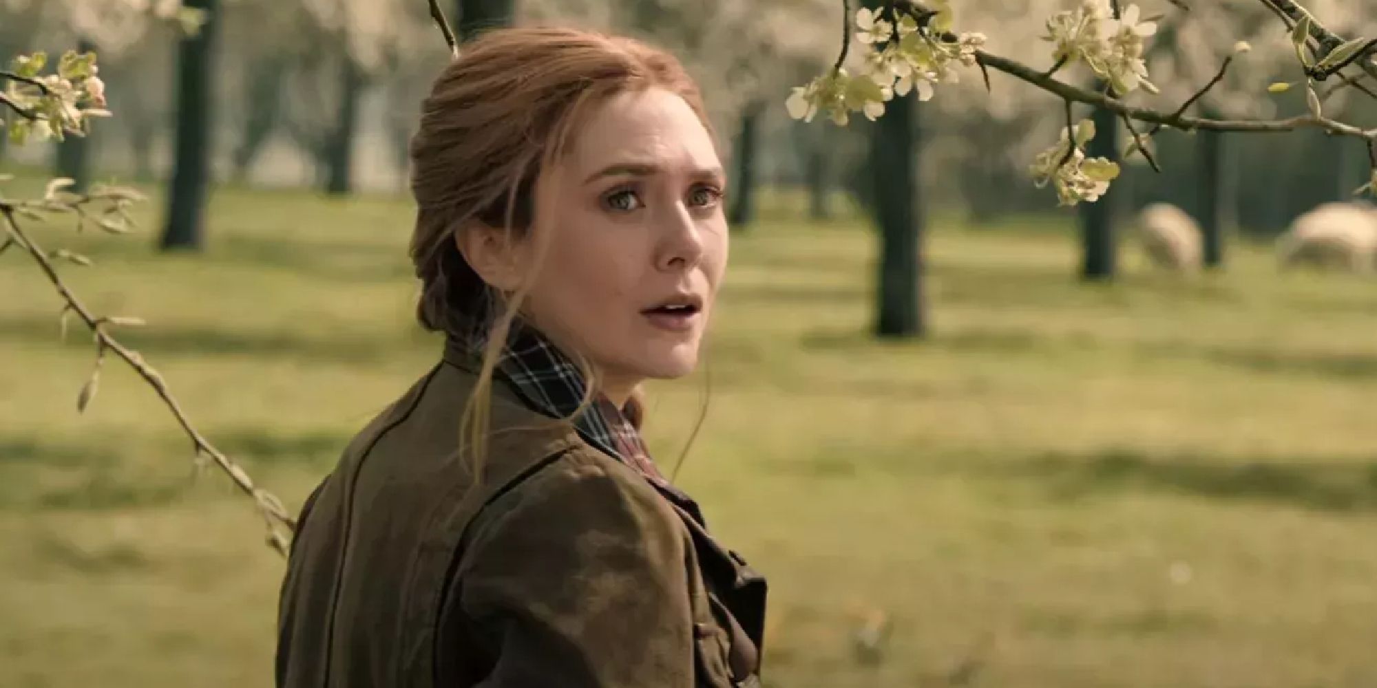 Wanda in Doctor Strange 2 in her apple garden