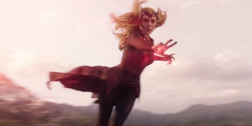 Wanda attacking Kamar-Taj in Doctor Strange 2