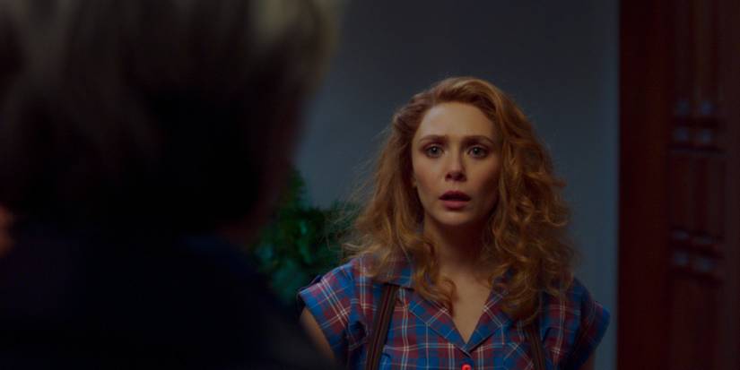 Wanda opening the door to a revived Pietro in WandaVision