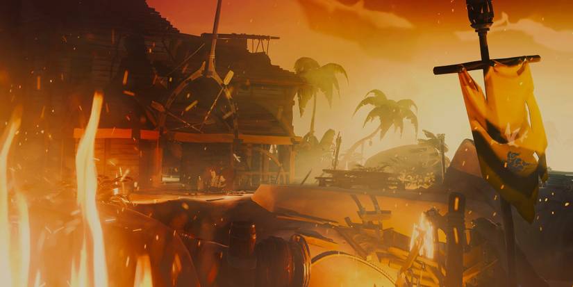 Golden Sands on fire