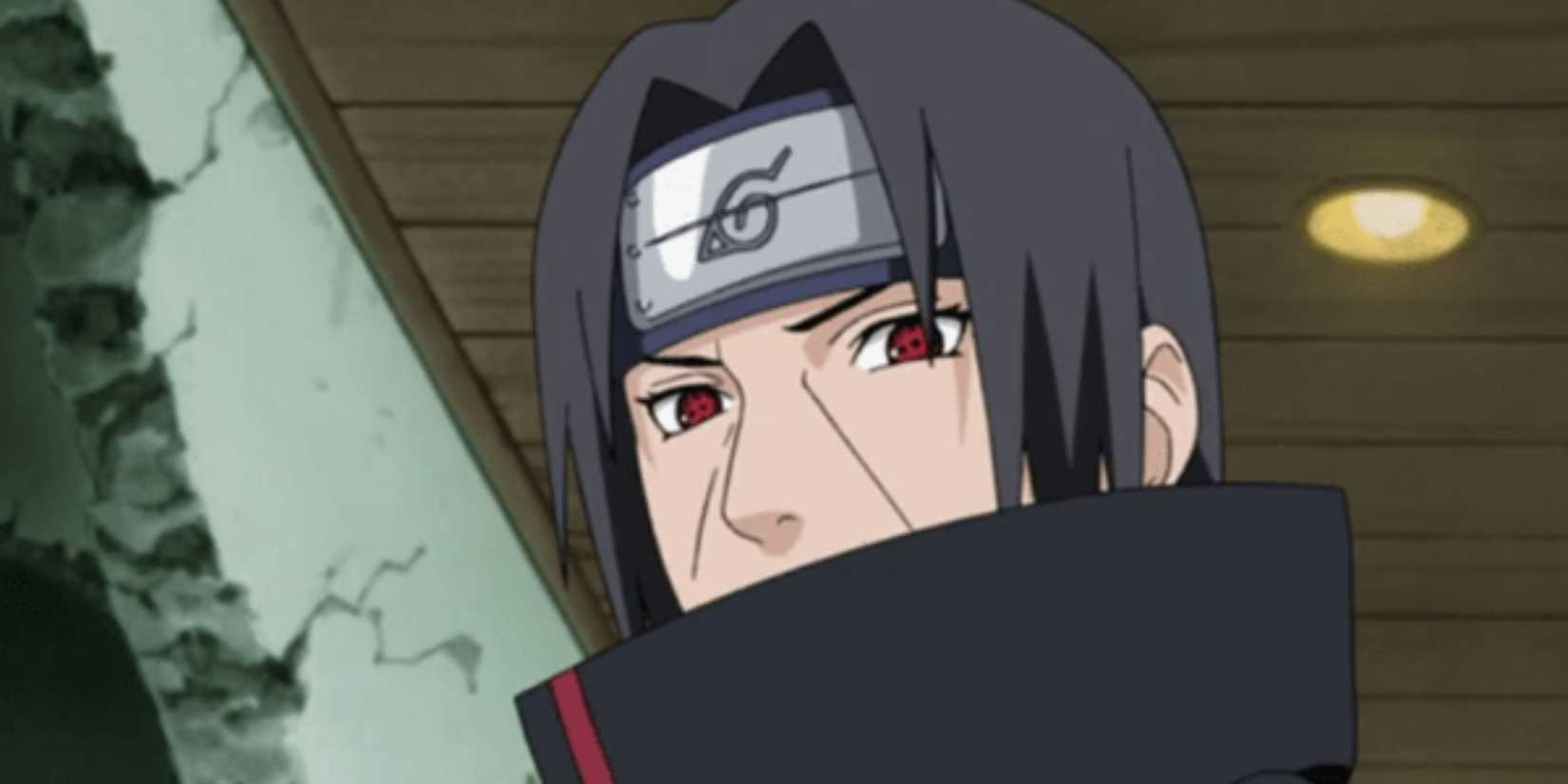 Itachi Uchiha sharingan eyes in Naruto