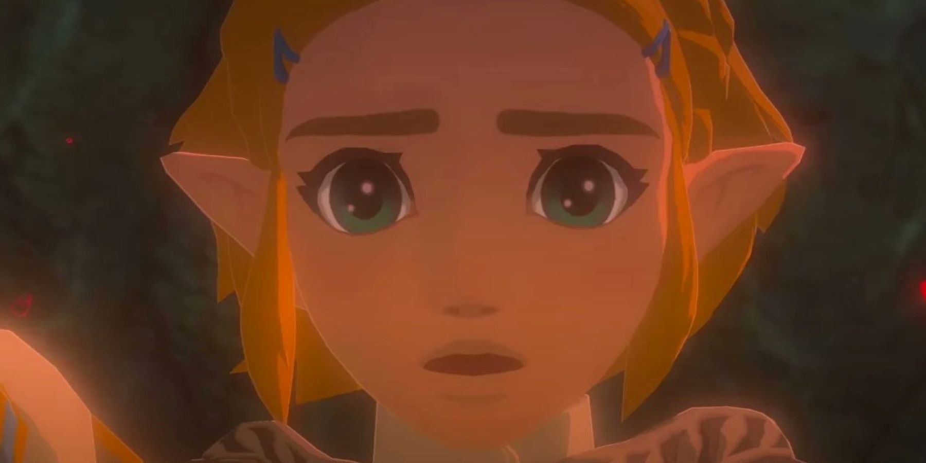 Princess Zelda falling in the second trailer for The Legend of Zelda: Breath of the Wild 2