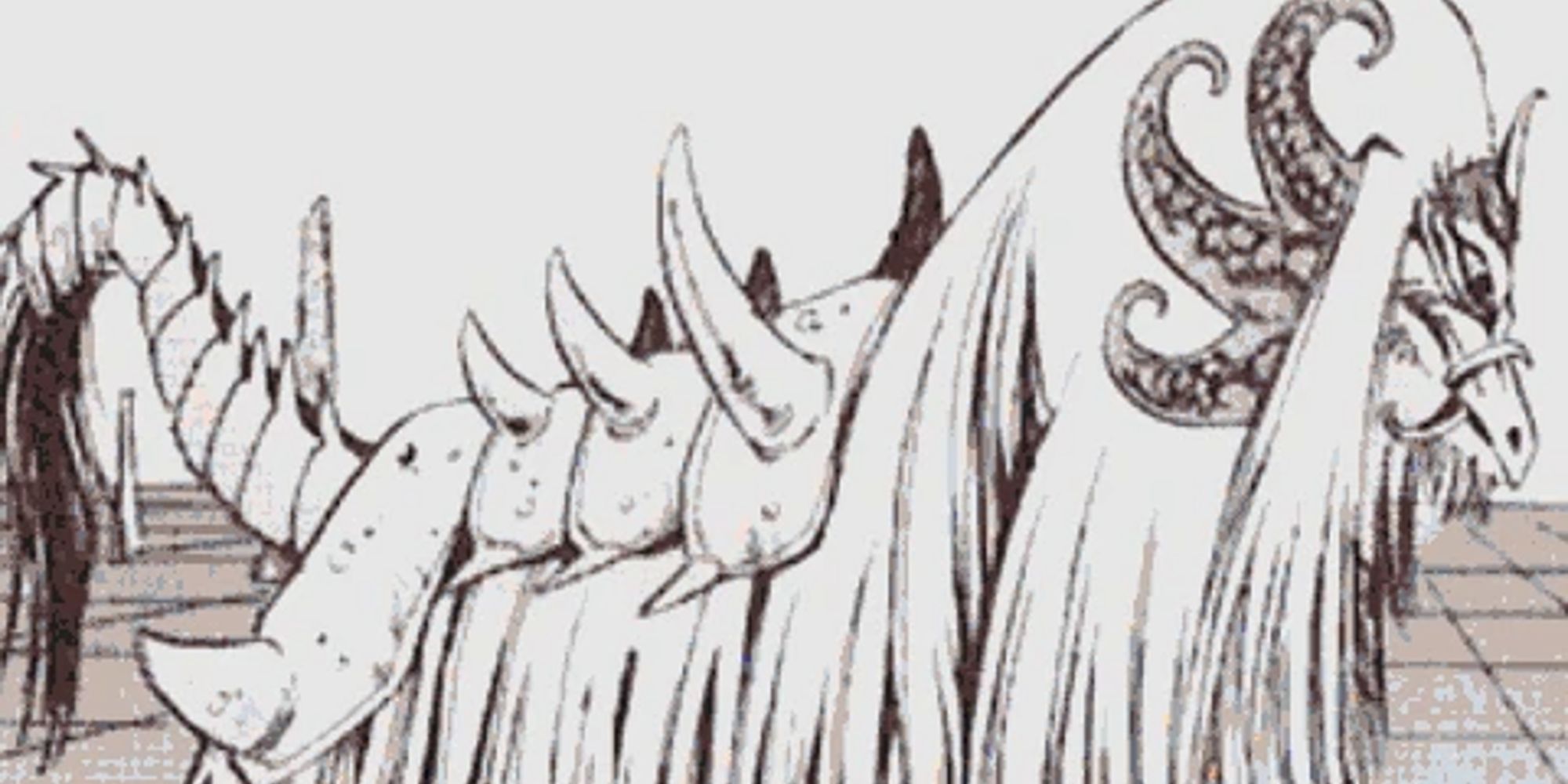 The Majora beast as it appears in the Zelda manga