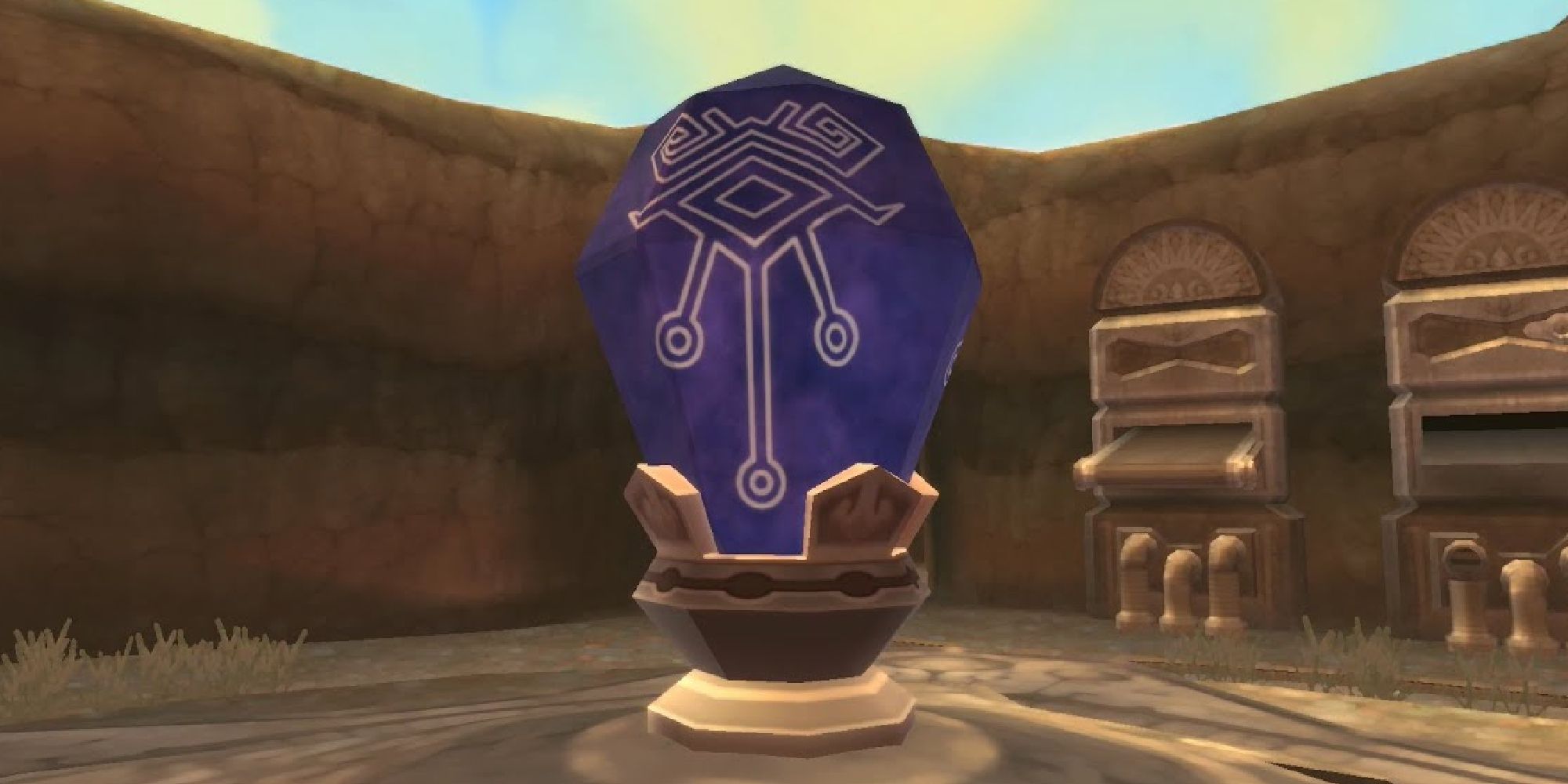 A Timeshift Stone at Lanayru Mining Facility in Skyward Sword