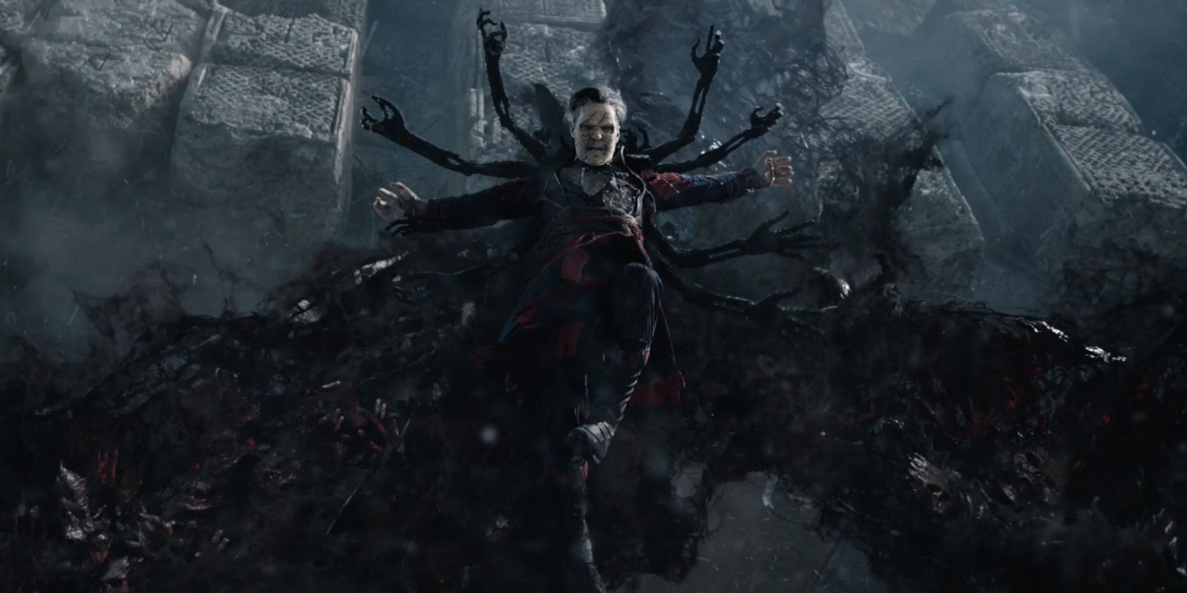 Zombie Strange in the final battle of Doctor Strange in the Multiverse of Madness