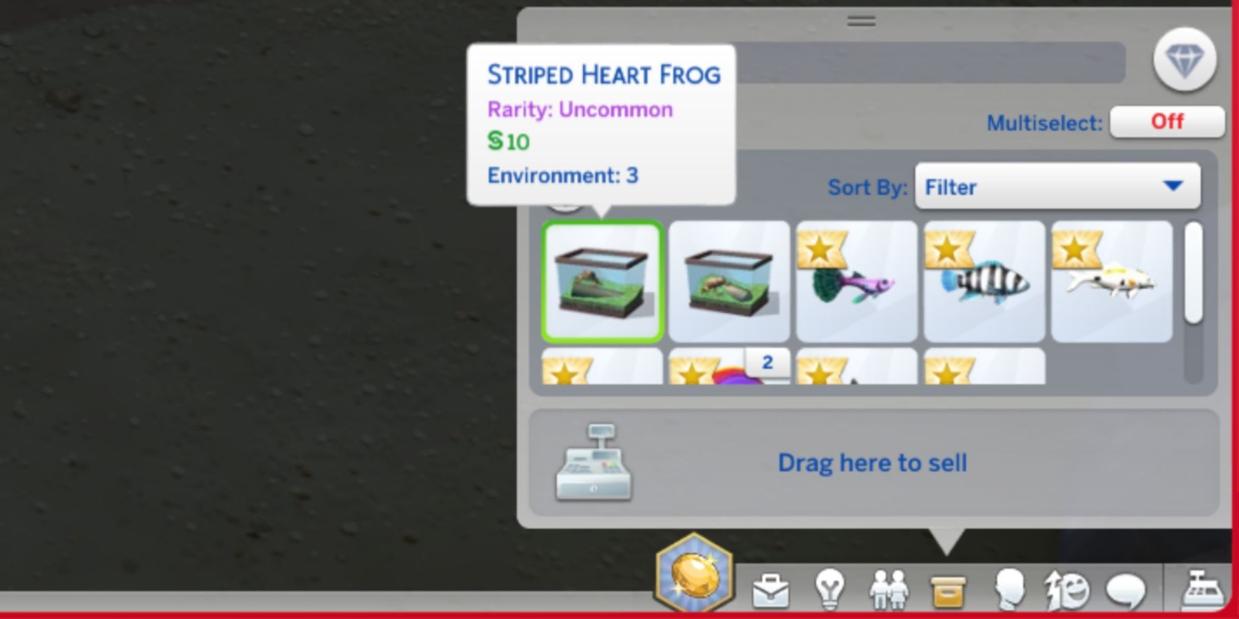 an uncommon frog in the sims 4