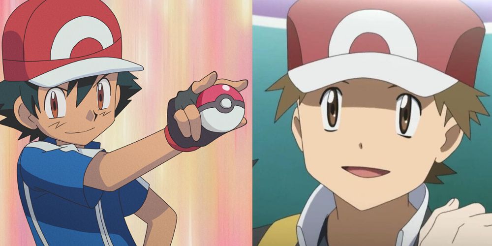 Red trainer pokemon anime screenshot